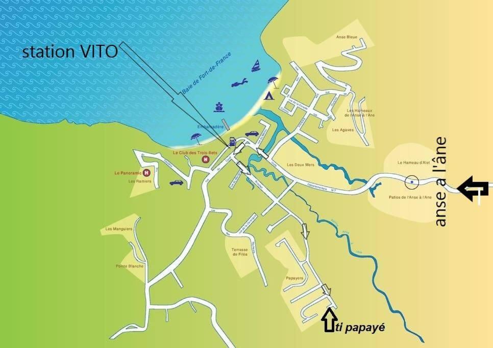 Ti' Papaye Anse A L'Ane Apartment Les Trois-Ilets Luaran gambar